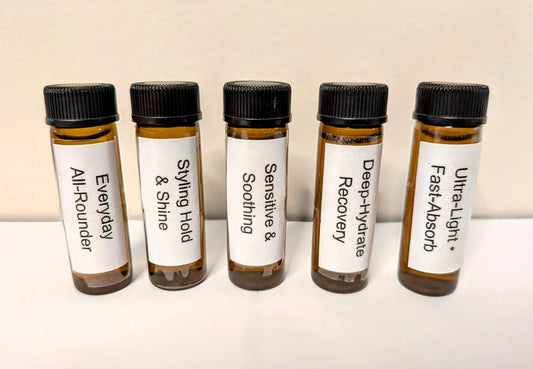 Beard Oil Sampler – 5 Unscented Formulas | Test What Works Best for Your Beard